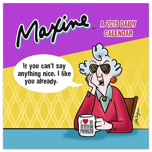 2019 Maxine by Hallmark Daily Desktop Calendar