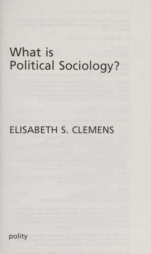 What is Political Sociology? (What is Sociology?)
