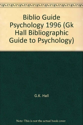 Bibliographic Guide to Psychology 1996