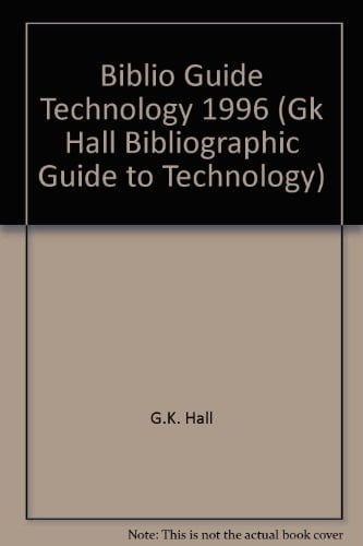 Bibliographic Guide to Technology, 1996