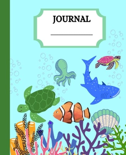 Notebook Journal College Ruled For Kids: Sea Life Animals Journal for kids: 120 Pag - (7.5 x 9.25)in: Sea Life Animals Notebook - Journal college ruled kids