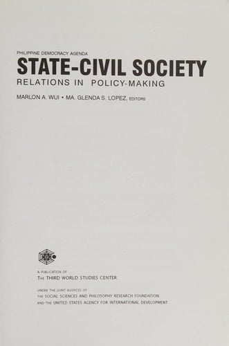 Philippine Democracy Agenda, Vol. 1