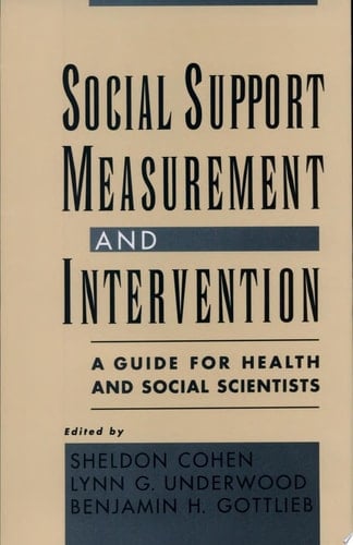 Social Support Measurement And Intervention