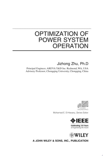 Optimization of Power System Operation