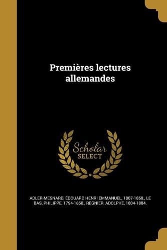 Premières lectures allemandes