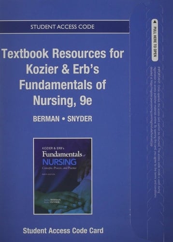 Textbook Resources for Kozier and Erb's Fundamentals of Nursing -- Access Card