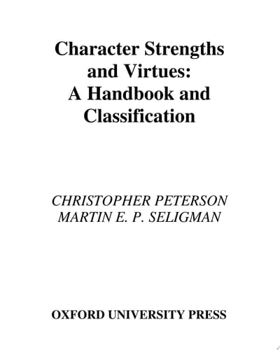 Character Strengths And Virtues