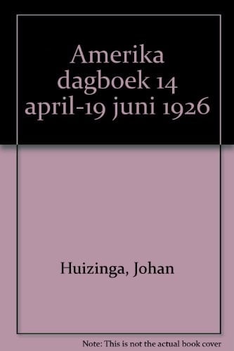 Amerika dagboek 14 april-19 juni 1926