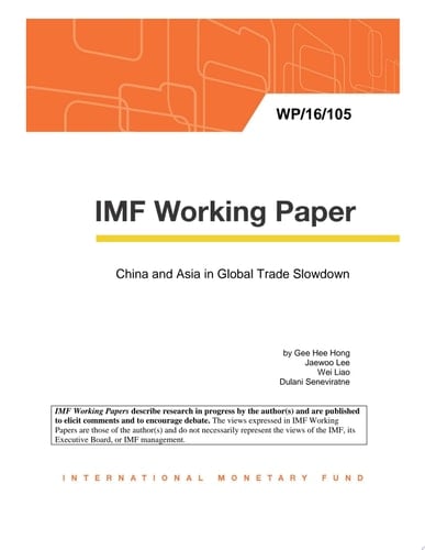 China and Asia in Global Trade Slowdown