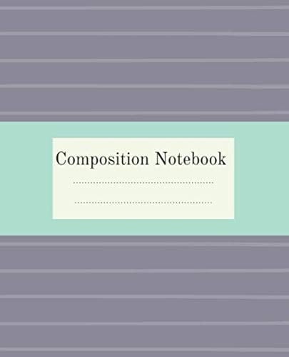 Composition Notebook: Cute Notebook Wide Ruled Blank Lined for Girls and Women, Composition Notebooks, Paperback, School Home, Writing Notes, Journal. (SR)