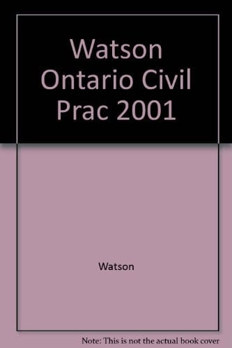 Ontario Civil Practice 2001