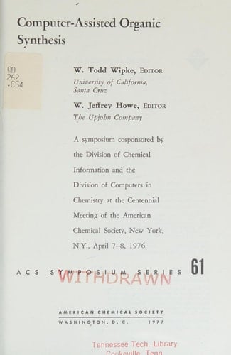 Computer-Assisted Organic Synthesis