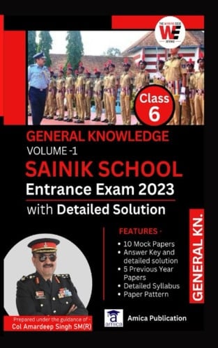 G.K. Mock Question Papers: Sainik School Class 6th