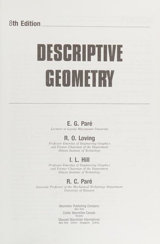 Descriptive Geometry