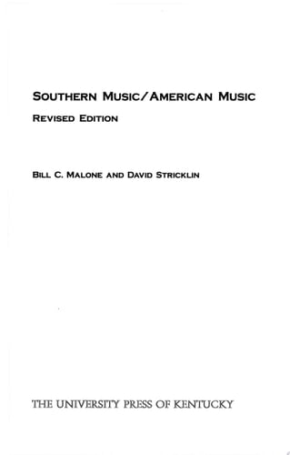 Southern Music/American Music