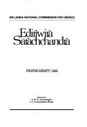 Ediriwira Sarachchandra: Festschrift 1988