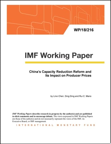China’s Capacity Reduction Reform and Its Impact on Producer Prices