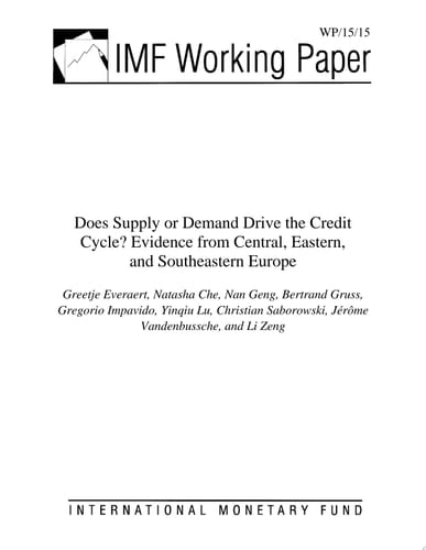 Does Supply or Demand Drive the Credit Cycle? Evidence from Central, Eastern, and Southeastern Europe