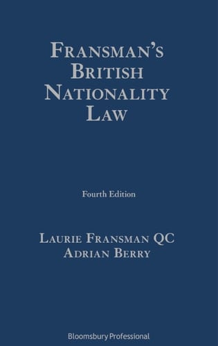 Fransman’s British Nationality Law