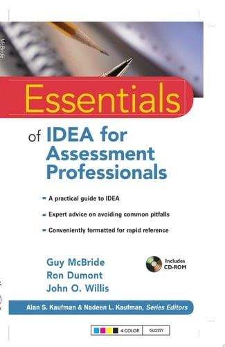 Essentials of IDEA for Assessment Professionals