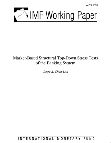 Market-Based Structural Top-Down Stress Tests of the Banking System