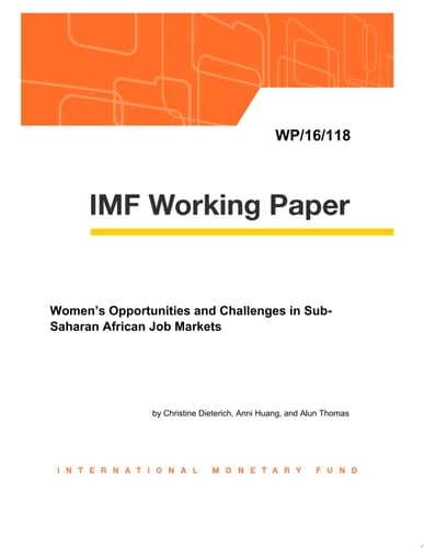 Women’s Opportunities and Challenges in Sub-Saharan African Job Markets