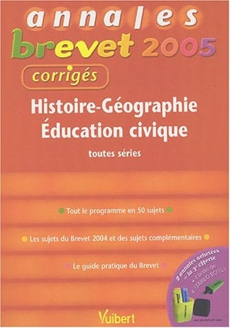 Histoire-Géographie, Education civique toutes séries Corrigés