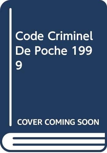 Code Criminel de Poche 1999