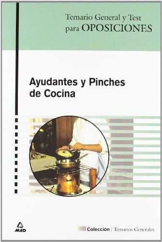 Ayudantes de cocina, pinches y camareros temario general y test
