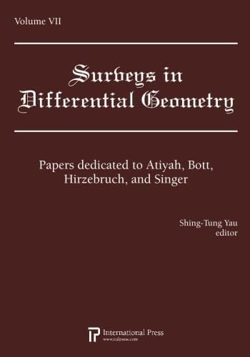 Surveys in Differential Geometry Vol 7