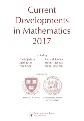 Current Developments in Mathematics 2017