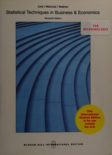 Statistical Techniques in Business and Economics