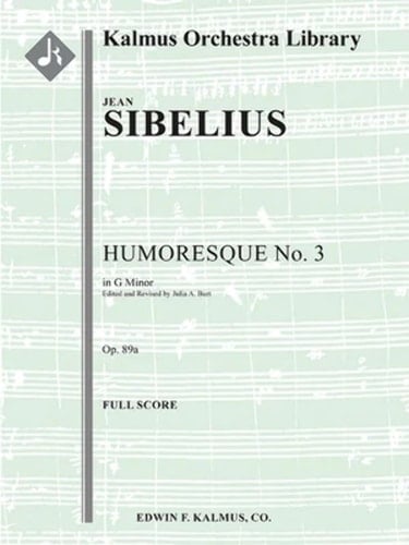 Humoresque No. 3 Conductor Score