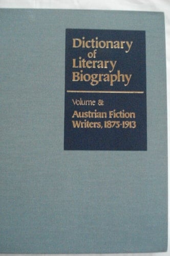 Austrian Fiction Writers, 1875-1913