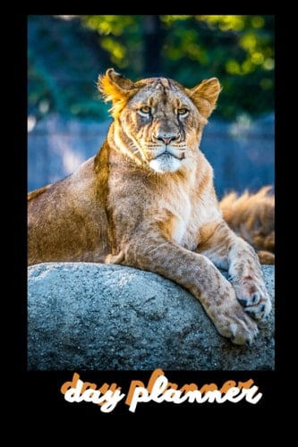 Day planner with tiger