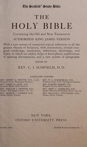 The Scofield Study Bible: The Holy Bible Containing the Old and New Testaments : Authorized King James Version (Scofield Facsimile, No 2)