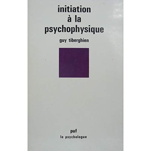 Initiation à la psychophysique