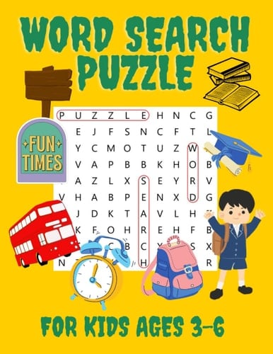 Kids Word search Puzzle Book: 100 pages with answer at backside of puzzle