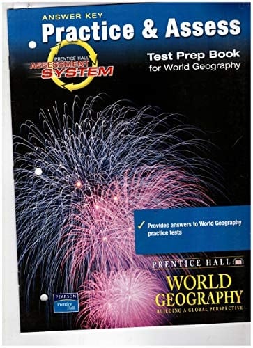 World Geography Test Prep Workbook for World Geography, Anser Key