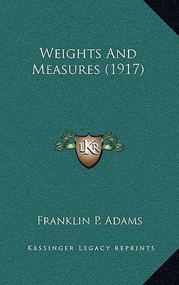 Weights And Measures (1917)
