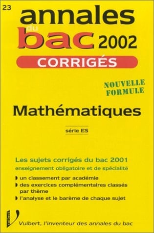 Mathématiques série ES. Corrigés 2002