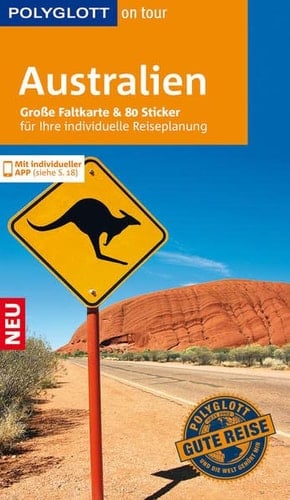 Australien mit großer Faltkarte & 80 Stickern für die individuelle Planung ; [mit individueller App]