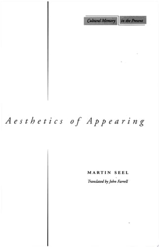 Aesthetics of Appearing