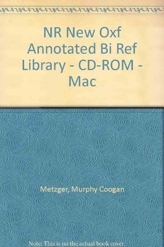 The New Oxford Annotated Biblical Reference Library: CD-ROM Version for Macintosh