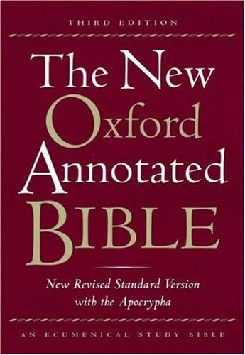 The New Oxford Annotated Bible, New Revised Standard Version with the Apocrypha, Third Edition (Genuine Leather Burgundy 9714A)
