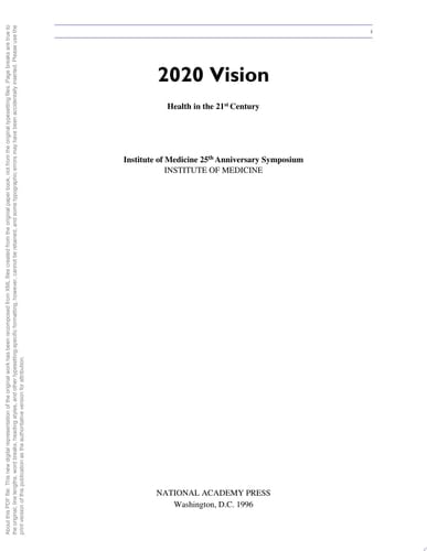 2020 Vision