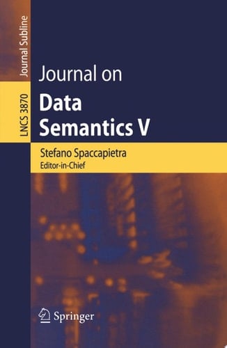 Journal on Data Semantics V