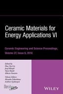 Ceramic Materials for Energy Applications Vi Issue 6