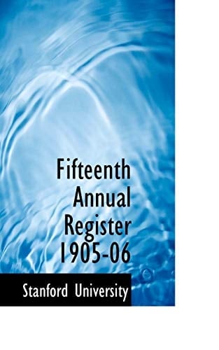 Fifteenth Annual Register 1905-06