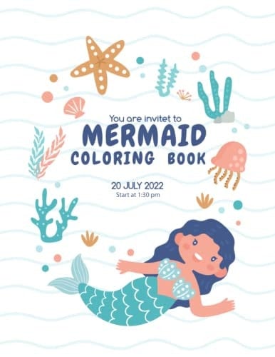 Magical World of Mermaid Coloring Book: The Big Coloring Book For Girls, Cute Mermaid Coloring Book for Girls, (Coloring Books for Kids)